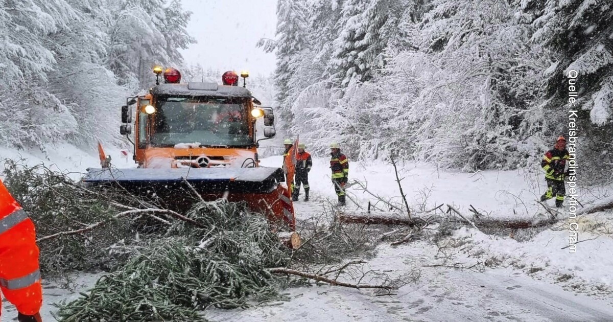 Schneechaos In Ostbayern: Dauereinsatz Für Einsatzkräfte | LFV Bayern